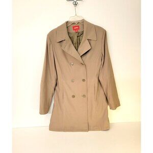 Esprit Tan Trench Coat Size Medium